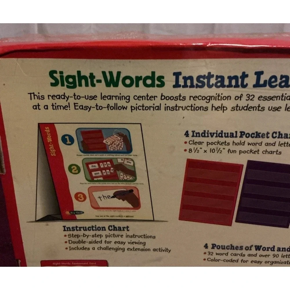 Lakeshore Sight Words Instant Learning Center Educational Homeschool EE187, NISB